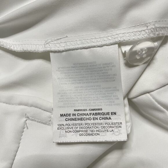 Nike Golf Shorts Womens 8 White Dri-FIT Bermuda Performance Flat Front Quick Dry - Picture 10 of 10